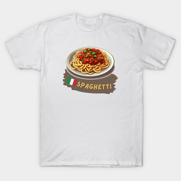 Spaghetti | Italian cuisine | Traditional Food T-Shirt by ILSOL